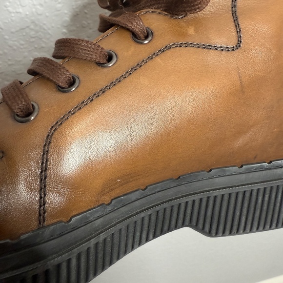 Tod's Italy Men's Stivaletto Brown Calfskin Leather Studded Ankle Boot -cp - Picture 14 of 15